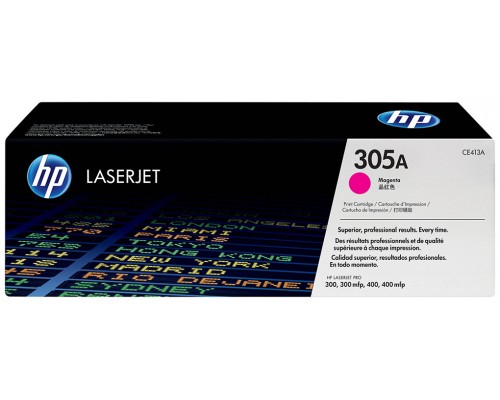 TONER HP CE413A Nº305A MAGENTA 2.200PAG (Espera 4 dias)