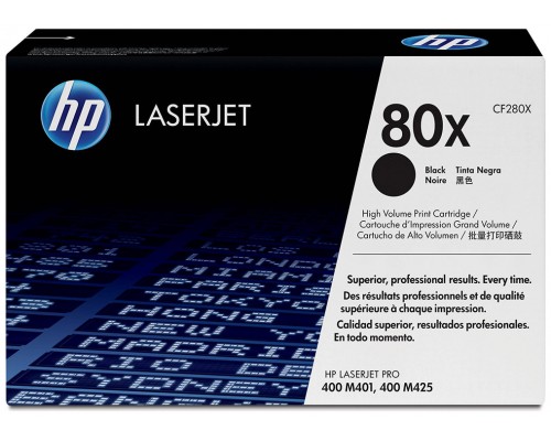 TONER HP CF280X Nº80X NEGRO 6.900PAG ALTA (Espera 4 dias)