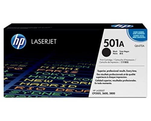 TONER HP Q6470A Nº501A NEGRO 6.000PAG (Espera 4 dias)