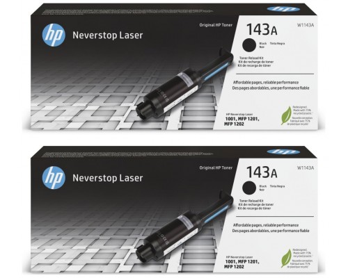 TONER HP W1143AD Nº 143A NEGRO PACK 2 UD (Espera 4 dias)