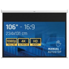 iggual Pantalla manual 16:9 106" 234x131 cm