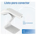 iggual Lector c&oacute;digo barras 2D USB bot&oacute;n blanco