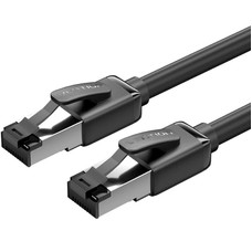 CABLE DE RED LATIGUILLO RJ45 CAT.8 SFTP 20 M NEGRO VENTION (Espera 4 dias)