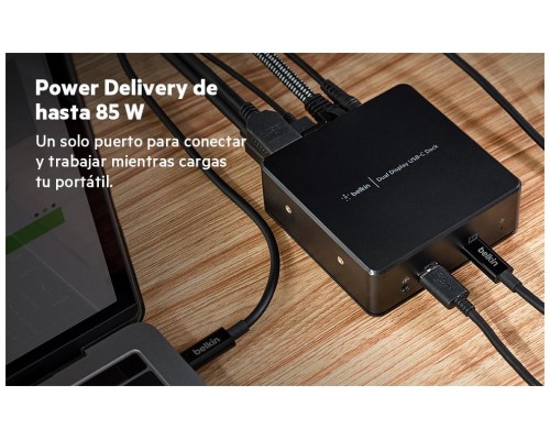 Docking Usb-c Belkin Inc002vfbk A 2xhdmi 1.4 3xusb-a