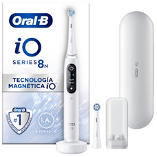 CEPILLO DENTAL BRAUN ORAL-B IO 8N ESTUCHE DE VIAJE 1 REPUESTO BLANCO