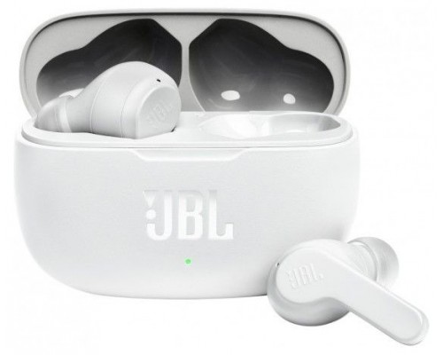 AURICULARES BLUETOOTH JBL WAVE 200TWS CON ESTUCHE DE CARGA BLANCO