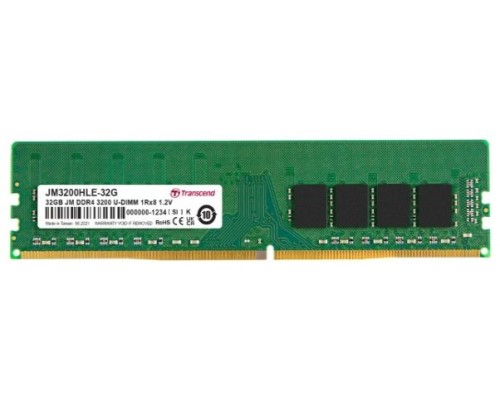 Ddr4 32gb 3200mhz Transcend Jm3200hle-32g Cl22 1.2v