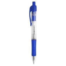 DEQUA Boligrafo retractil tinta de aceite trazo 0,7mm azul