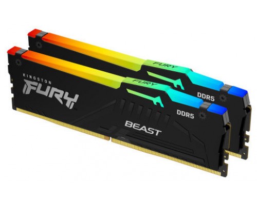 DDR5 KINGSTON 2X32GB KIT 5600 FURY BEAST RGB EX