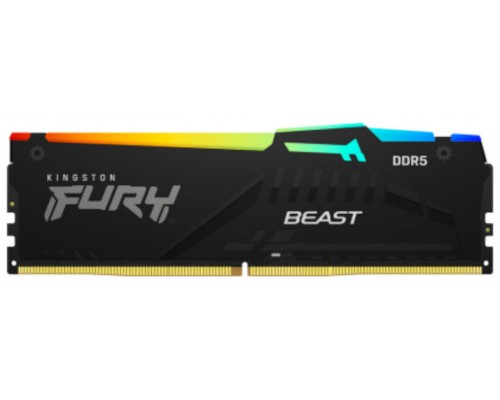 DDR5 16 GB 6000 Mhz. FURY BEAST RGB KINGSTON (Espera 4 dias)