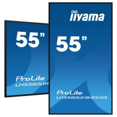 MONITOR IIYAMA 55" UHD, 500CD/M2, LANDSCAPE PORTRAIT, MM 2X 10W, 3X HDMI, USB 2.0 X2, WIFI, LAN, MEDIA PLAY USB, CONTROL LAN / RS232C, IISIGNAGE2 (CMS/DMS), E-SHARE,ANDROID 11 OS, 24/7,VESA MOUNT 300X400(SOPORTE PARED INCLUIDO) (LH5560UHS-B2AG) (Espe MONITOR IIYAMA 55" UHD, 500CD/M2, LANDSCAPE PORTRAIT, MM 2X 10W, 3X HDMI, USB 2.0 X2, WIFI, LAN, MEDIA PLAY USB, CONTROL LAN / RS232C, IISIGNAGE2 (CMS/DMS), E-SHARE,ANDROID 11 OS, 24/7,VESA MOUNT 300X400(SOPORTE PARED INCLUIDO) (LH5560UHS-B2AG) (Espe
