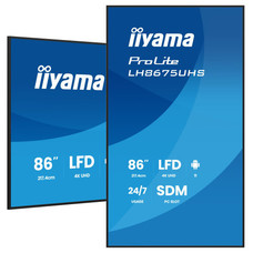 MONITOR TACTIL IIYAMA 86" 3840X2160, UHD VA, 500CD/M2, HORIZ VERT,FAILOVER, MM 2X 10W, HDMI 3X, DP, DP-OUT, USB 2.0 X2, WIFI, LAN, MEDIA PLAY USB, LAN / RS232C, IISIGNAGE2, IISHARE, IICONTROL ANDROID 11, PC-SLOT SDM-L, 24/7, VESA 600X400 (LH8675UHS-B MONITOR TACTIL IIYAMA 86" 3840X2160, UHD VA, 500CD/M2, HORIZ VERT,FAILOVER, MM 2X 10W, HDMI 3X, DP, DP-OUT, USB 2.0 X2, WIFI, LAN, MEDIA PLAY USB, LAN / RS232C, IISIGNAGE2, IISHARE, IICONTROL ANDROID 11, PC-SLOT SDM-L, 24/7, VESA 600X400 (LH8675UHS-B