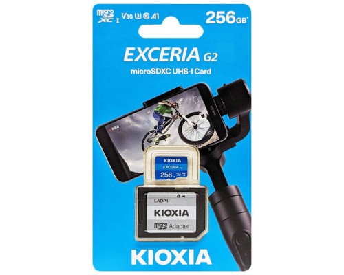 MICRO SD KIOXIA 256GB EXCERIA G2 W/ADAPTOR