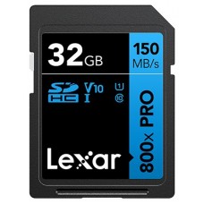 Lexar High-Performance 800xPRO 32 GB SDHC UHS-I Clase 10 (Espera 4 dias)
