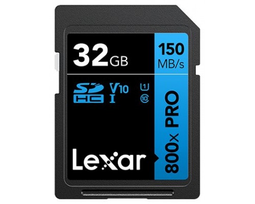 Lexar High-Performance 800xPRO 32 GB SDHC UHS-I Clase 10 (Espera 4 dias)