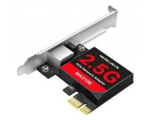 TARJETA DE RED PCIe 2.5Gbps MERCUSYS MA310E INCLUYE TARJETA DE RED PCIe 2.5Gbps MERCUSYS MA310E INCLUYE