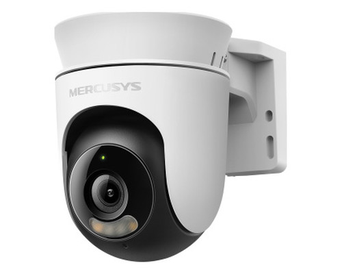 MERCUSYS MC510 SMART OUTDOOR PAN/TILT SECURITY CAMERA 2K 3MP (2304 &times; 1296 PX) FREE PERSON/MOTION DETECTION AND NOTIFICATION (Espera 4 dias)