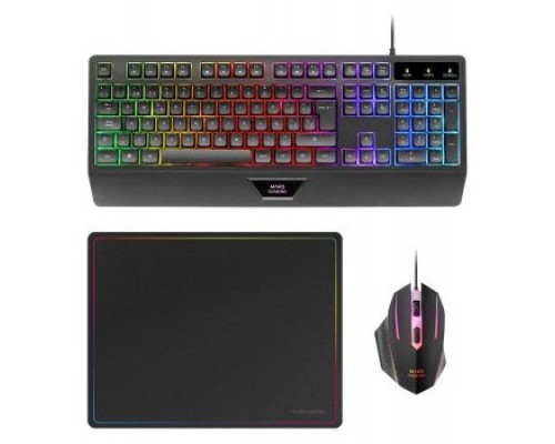 TECLADO MOUSE Y ALFOMBRILLA MARS GAMING MCP124PT