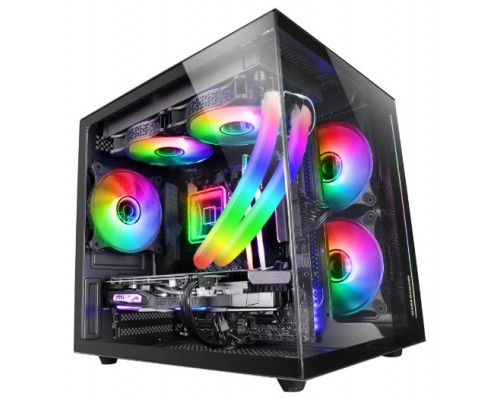 CAJA MICROATX CUBE GAMING MARS GAMING MC-VIEW BLACK