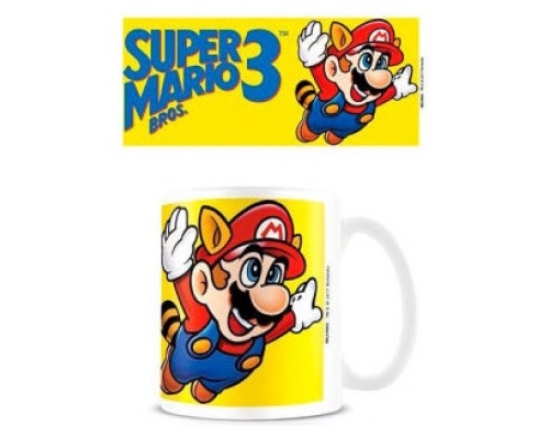 TAZA DESAYUNO  SUPER MARIO (SUPER MARIO BROS 3) 11OZ/315 ML PYRAMID REDSTRING MG24885 (Espera 4 dias)