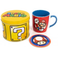 SET DE REGALO TAZA Y POSAVASOS GOLDEN SUPER MARIO PYRAMID INTERNATIONAL REDSTRING GP86086 (Espera 4 dias)