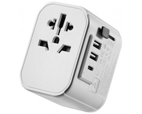 Ewent EW1475 adaptador de enchufe eléctrico Universal Blanco (Espera 4 dias)