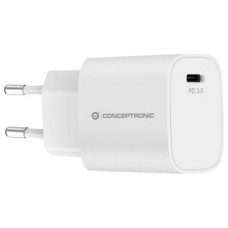 CARGADOR DE PARED CONCEPTRONIC USB-C 20W PD 3.0 COLOR