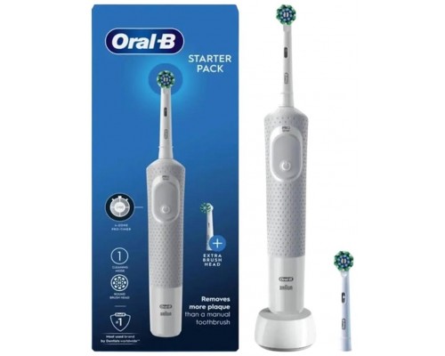 CEPILLO DENTAL BRAUN ORAL-B VITALITY 100 BLANCO CON CABEZAL DE REPUESTO