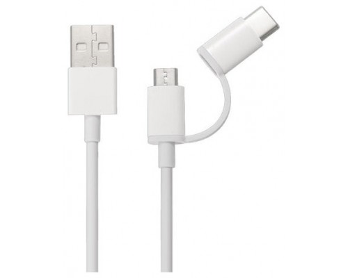 CABLE XIAOMI MI 2 IN 1 USB MICRO USB TO TYPE C - 100 (Espera 4 dias)