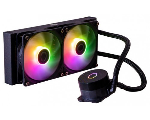 Cooler Master MasterLiquid 240L Core ARGB Carcasa del ordenador, Procesador Kit de refrigeración líquida 12 cm Negro (Espera 4 dias)