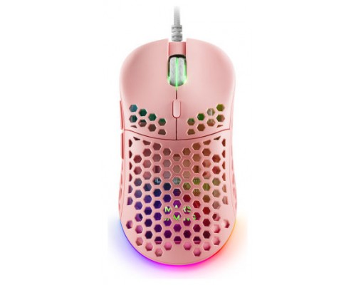 MOUSE MARS GAMING RGB MM55P DISE¾O HIVE PINK