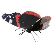 MAQUETA 3D METAL FASCINATIONS MARIPOSA RED ADMIRAL