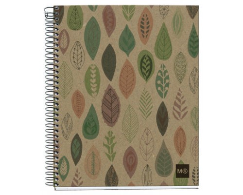 CUADERNO RECICLADO A5 MICROPERFORADO 120 HOJAS 5X5MM BOTANIC MIQUELRIUS MR2872 (MIN5) (Espera 4 dias)