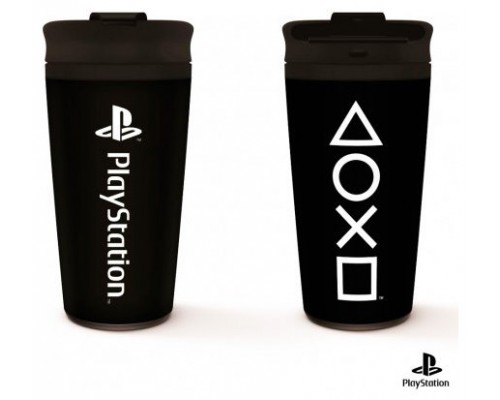 VASO DE VIAJE METÁLICO PLAYSTATION ONYX PYRAMID REDSTRING MTM25993 (Espera 4 dias)