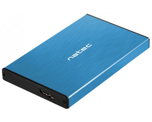 CAJA EXTERNA NATEC RHINO GO DISCO DURO 2,5" USB 3.0 SATA AZUL