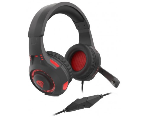 AURICULARES GAMING GENESIS RADON 210 7.1 USB NEGRO/ROJO