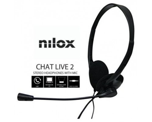 Nilox Auriculares NXCM0000004 Doble Jack Negro