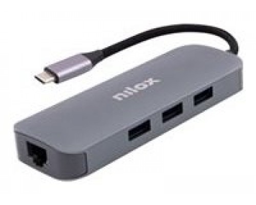 Nilox Hub Type-C 3xUSB 2xHDMI VGA USB-C RJ45