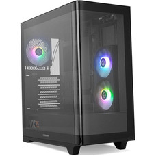 NOX Semitorre HUMMER ETHER Cristal Curvo Negro NOX Semitorre HUMMER ETHER Cristal Curvo Negro