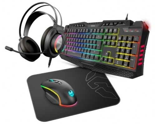 COMBO TECLADO/RATON/AURICULARES/ALFOMBRILLA KROM (Espera 4 dias)