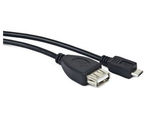 CABLE USB LANBERG MICRO M A USB-A F 2.0 OTG NEGRO 15CM OEM