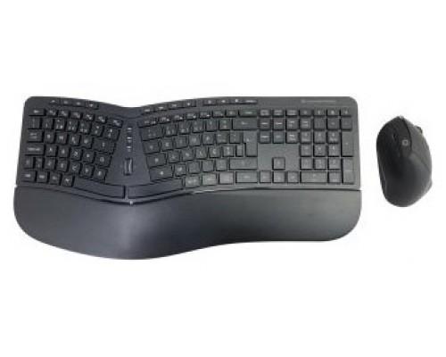 TECLADO Y MOUSE CONCEPTRONIC WIRELESS ERGONOMICO