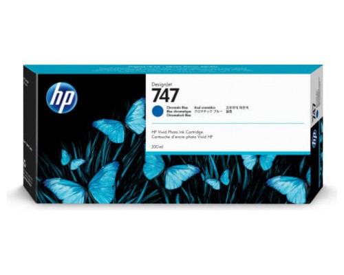 HP nº747 300-ml Chromatic Blue Ink Cartridge