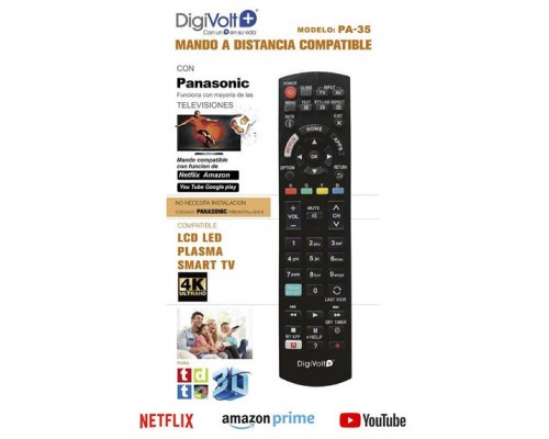 Mando Compatible Para Tv Panasonic Pa-35