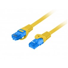 CABLE RED LANBERG CAT.6A S/FTP LSZH CCA 1M AMARILLO FLUKE PASSED