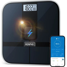 RENPHO ELIS 2 - SMART BODY SCALE - ITO - BLE - 3AAA - 11X11X1INCH BLACK PT (Espera 4 dias)