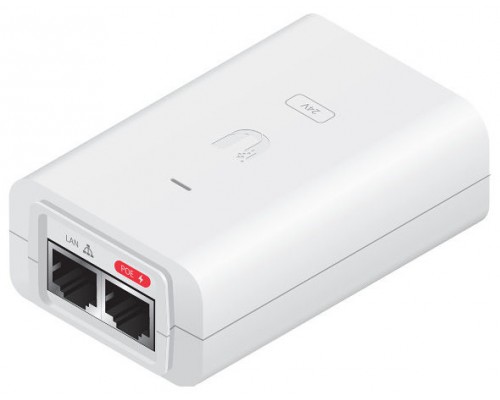 INYECTOR POE UBIQUITI POE-24-12W-WH POE ADAPTER 24V 5A 10/100 BLANCO