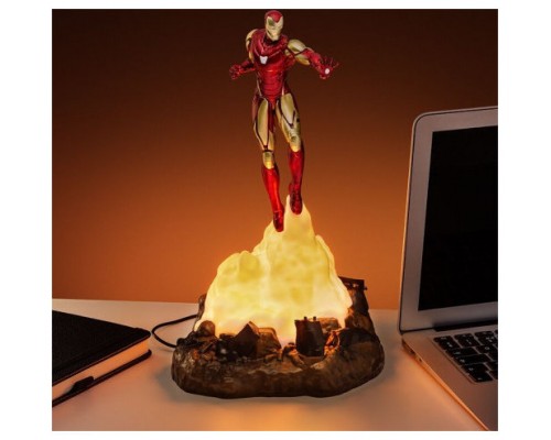 LÁMPARA DIORAMA IRON MAN VOLANDO 18 CM PALADONE REDSTRING PP11311MSIS (Espera 4 dias)