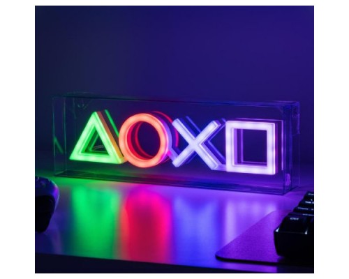 LÁMPARA LED ESTILO NEÓN SÍMBOLOS PLAYSTATION 15 X 30 CM PALADONE REDSTRING PP12716PS (Espera 4 dias)