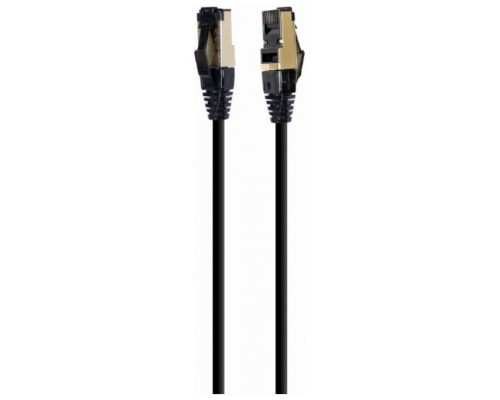 CABLE RED S-FTP GEMBIRD  CAT 8 LSZH NEGRO 1 M